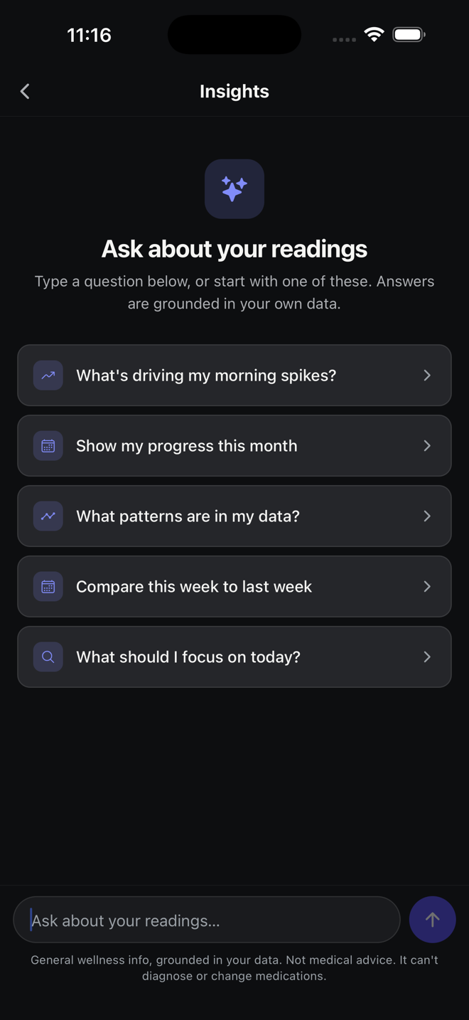 Ask Insights, an AI chat grounded in your own readings